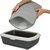 Podložka pred toaletu Cat litter tray EVA 35×45cm čierna