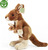 Kangourou en peluche avec bébé 27 cm ECO-FRIENDLY
