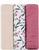 PETITE &amp; MARS Set Windeln Bambus Musselin 3er-Pack Moussy Pink Meadow 68 x 68 cm
