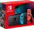 Nintendo Switch console with neon blue &amp; red Joy-Con