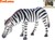 Zoolandia zebra/hroch 9,5-12cm v krabičke asst