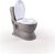 Dolu Kinder-Toilette XL, grau