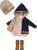 Guca P857 abbigliamento per bambola PENELOPE taglia 34 cm con scarpette