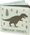 A Little Lovely Company - knižka do kúpeľa - kamaráti dinosaury