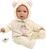 Llorens M14-208 oblečenie pre bábiku bábätko NEW BORN veľkosti 40-42 cm