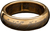 Weta Workshop LOTR- The One Ring (s runami) - Pozlacený wolfram, Velikost 7