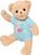 Запф Креейшън Мечето BABY born, синьо облекло