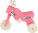 Bicicletta senza pedali Enduro Yupee rosa pastello grande altezza sedile 31cm capacità fino a 25kg