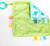 BRIGHT STARTS Schmusetuch am C-Ring Little Taggies Palmen 0m+