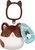 Squishmallows Kľúčenka Glaudini - Dark Brown Tuxedo Cat 9 cm