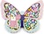 Sycomore Perles en bois pastel - Papillon