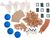 TEIFOC Baukasten Edukatives Set 320 Teile