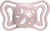 CHICCO Cumlík Physio Light silikónový dievča 6-16m, 2 ks