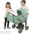 DeCuevas 85073 Skladací kočík pre bábiky so slnečníkom a taškou Capriccio 2025 - 60 cm