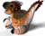 EUGY Velociraptor 3D kartonska sestavljanka