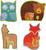 Petit Collage Prvé puzzle lesné zvieratká