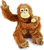 Plyšový orangutan s mláďaťom 28 cm ECO-FRIENDLY