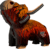 EUGY Skotská kráva 3D kartonová skládačka