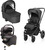 Set kočík Move Cross 3 + hlboká korba  Move XL 3 + autosedačka + základňa, All Black