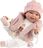 Llorens 63814 NEW BORN - muñeca bebé realista con sonidos y cuerpo de tela suave
