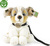 Câine de pluș ciobanesc australian cu lesă 28 cm ECO-FRIENDLY
