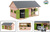 Kids Globe Farming Pferdestall aus Holz 34x21x19,5cm 1:32 grün in Schachtel