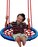 Leagăn rotund tip cuib WOODY 91401 Albastru 85 cm