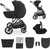 KINDERKRAFT Kočík kombinovaný 3v1 Prime 3 Venezian Black