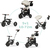 QPLAY Triciclo Nova Deluxe 5 in 1 Beige, 10-72 mesi
