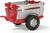 Rollytoys Vlečka za traktor 1osá Farm Trailer - striebornočervená