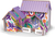 Puzzle 3D drevené dom s farbami