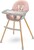 Jedálenská stolička Baby Mix Freja wooden dusty pink