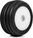 Pro-Line ruota con pneumatico Edge anteriore / Step Pin posteriore, disco bianco, Hex 7mm (4): Losi 