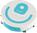 Aspirapolvere robotico in plastica 17cm a batteria con suono 22x20x6cm