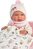 Llorens 73884 New born dievčatko - realistická bábika bábätko s celovinylovým telom