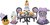 Sylvanian Families Halloween figurákok kiegészítőkkel