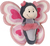 NICI farfalla di peluche Love in scatola regalo, 21 cm