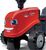 Falk Odrážadlo 238C Baby Case IH červený s vlečkou a lopatkou s hrabličkami