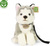 Plyšový pes husky sediaci s vodítkom 28 cm ECO-FRIENDLY