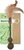 Hračka Magic Cat Natural Fun drievko s prírodnými pierkami a zelenými guľami 18cm
