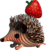 EUGY Jež 3D kartonová skládačka
