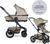 EASYWALKER Kombi-Kinderwagen Harvey5 Premium 2-in-1 Pearl Taupe LITE AIR