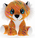 Tiger Star Sparkle plyšový oranžový 16cm sediaci