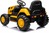 Licencovaný elektrický Báger Caterpillar, Jednomiestny, žltý, USB vstupom na MP3 Prehrávač