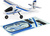Hobbyzone nálepky modré: Aeroscout 1.1m