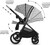 KINDERKRAFT Kočík kombinovaný Nea 2 2v1 Lunar Black Bizuu