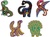 Janod Atelier Set Creativo Mini Immagini da Grattare Dinosauri 5+