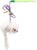 Hračka Magic Cat prút s myškou a rolničkou catnipom 17cm+49cm 24ks