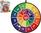 Bersaglio con velcro maxi 70cm pieghevole + 4 palline 31x33x5cm