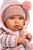 Llorens 42406 BABY JULIA - realistická bábika so zvukmi a mäkkým látkovým telom - 42 cm